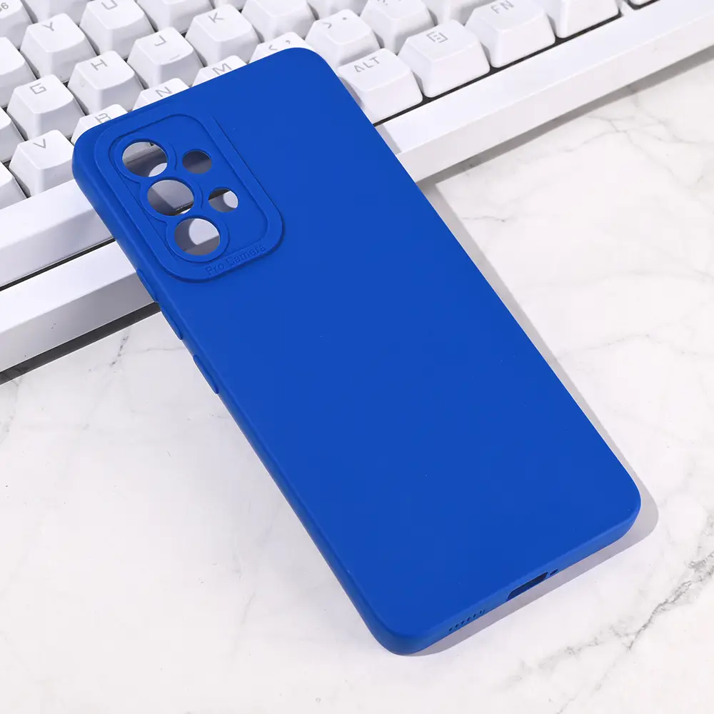 Torbica Silikon Pro Camera za Samsung A536B Galaxy A53 5G Plava