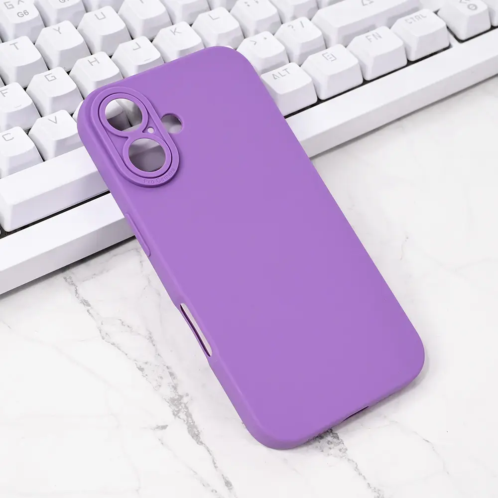 Torbica Silikon Pro Camera za Iphone 16 6.1 Ljubicasta