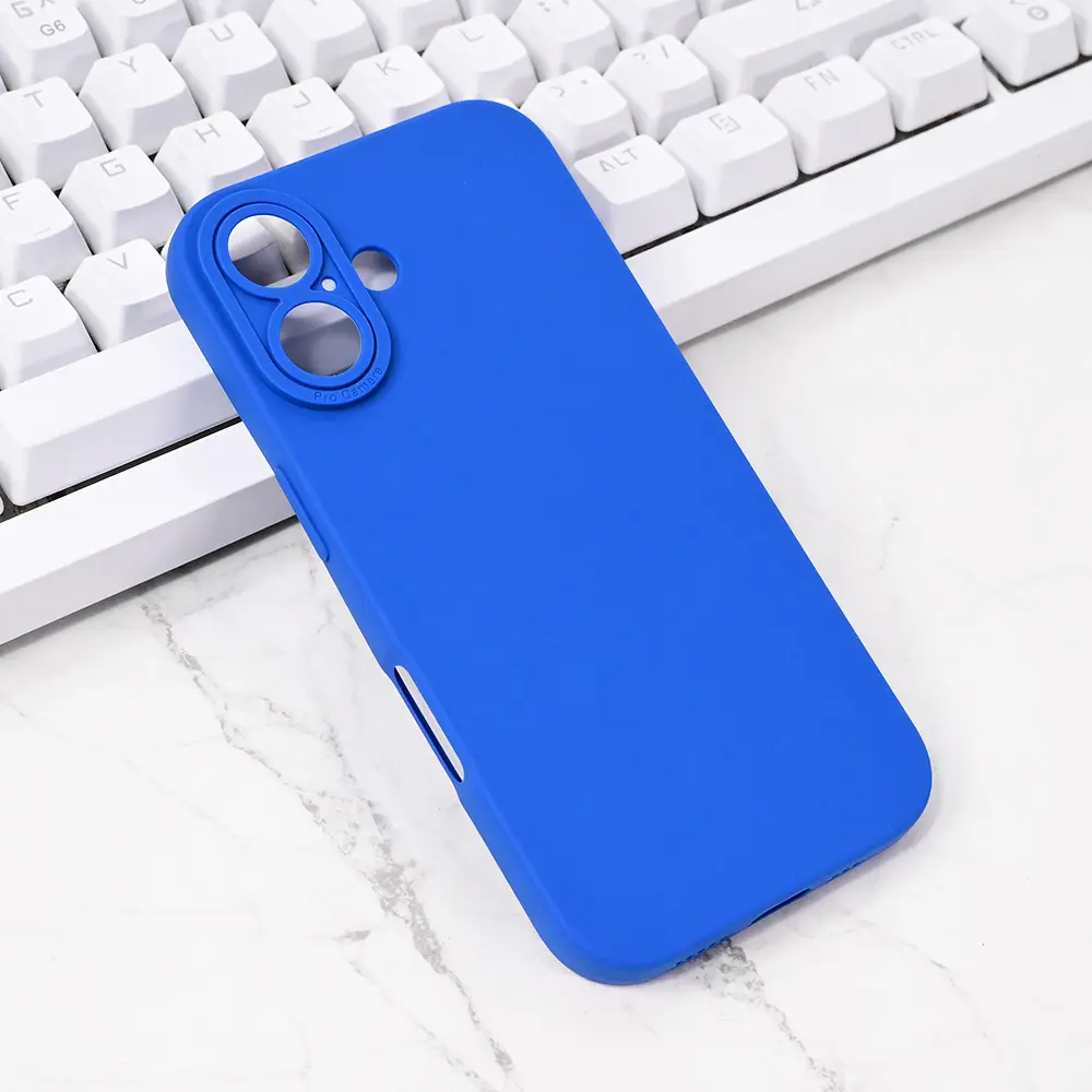 Torbica Silikon Pro Camera za Iphone 16 6.1 Tamno Plava