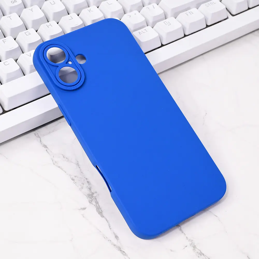Torbica Silikon Pro Camera za Iphone 16 Plus 6.7 Tamno Plava