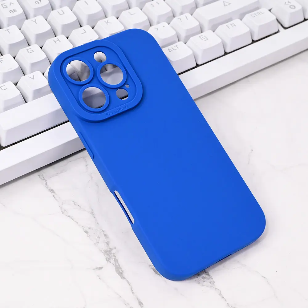 Torbica Silikon Pro Camera za Iphone 16 Pro 6.3 Tamno Plava