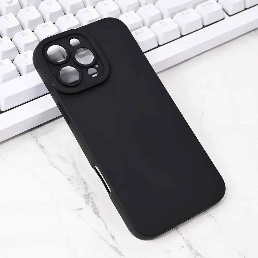 Torbica Silikon Pro Camera za Iphone 16 Pro Max 6.9 Crna