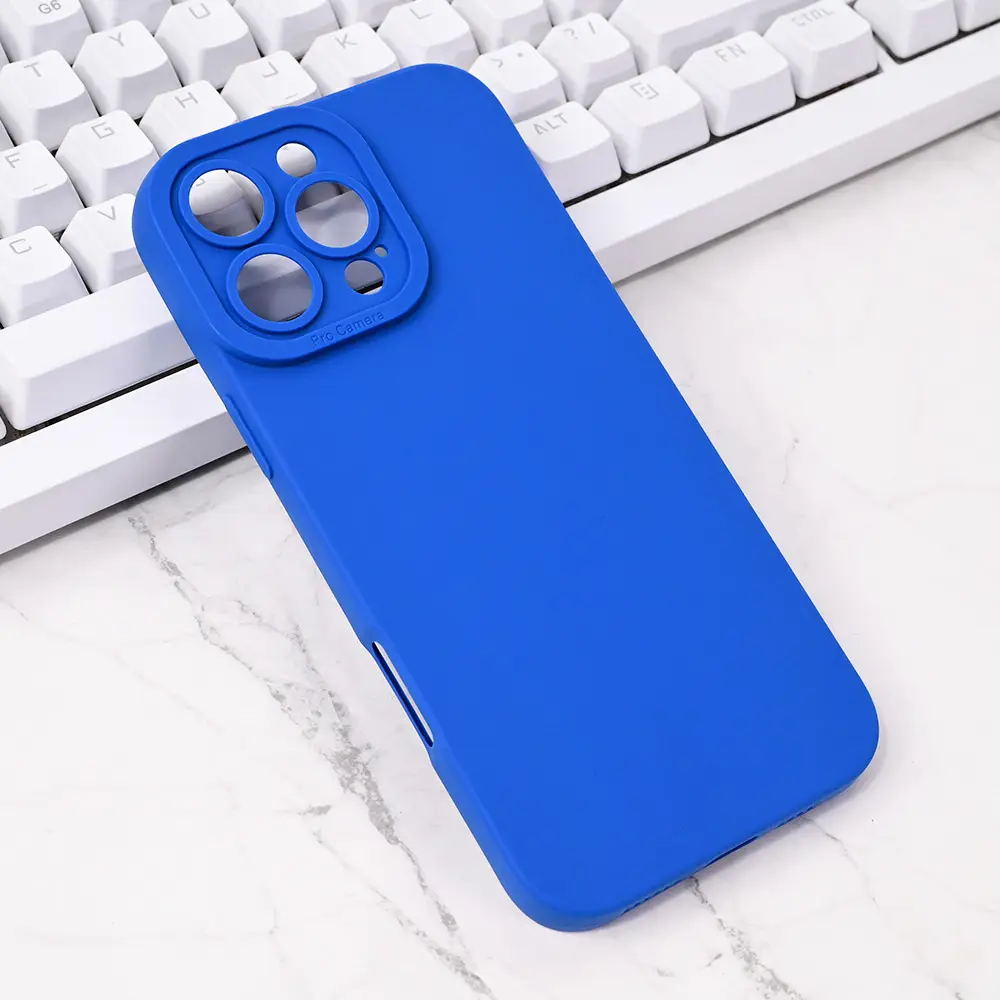 Torbica Silikon Pro Camera za Iphone 16 Pro Max 6.9 Tamno Plava