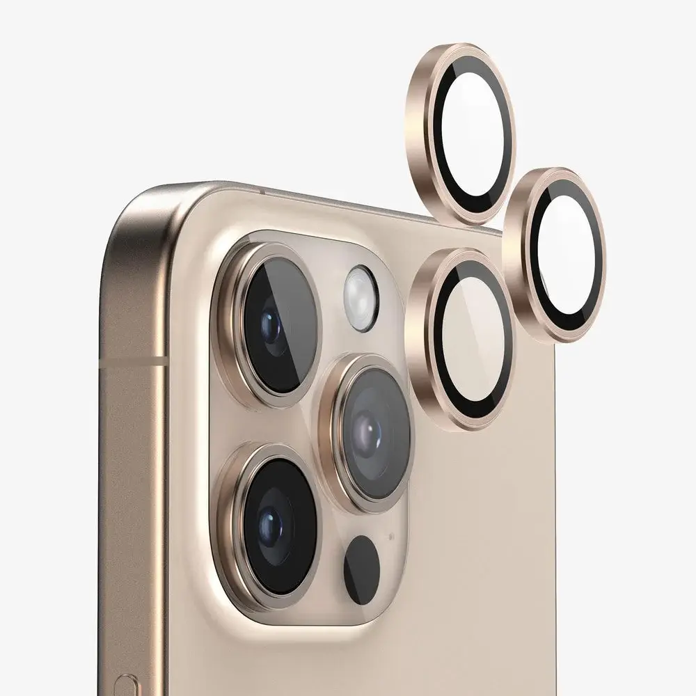 Zastita za Kameru za Iphone 16 Pro 6.3/iphone 16 Pro Max 6.9 Zlatna