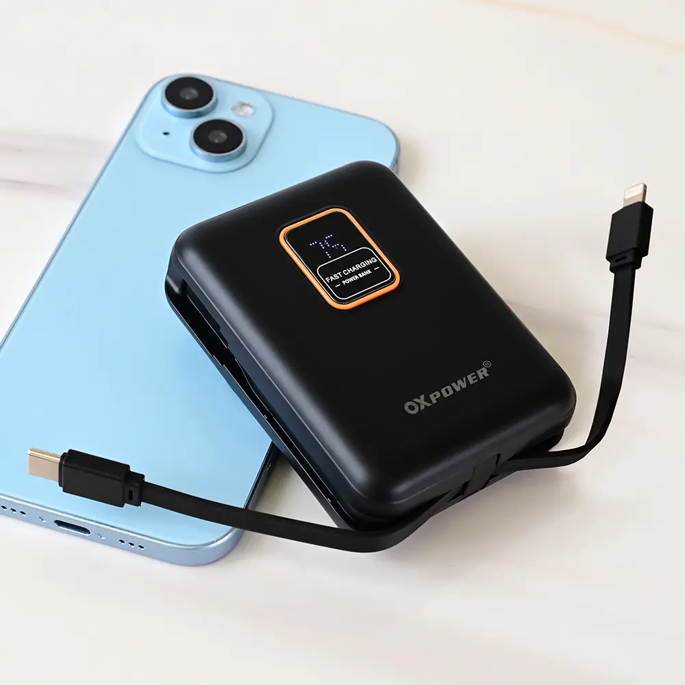 Power Bank Prenosiva Baterija Oxpower PDW11 PD QC 22.5w 12000 Mah Crna