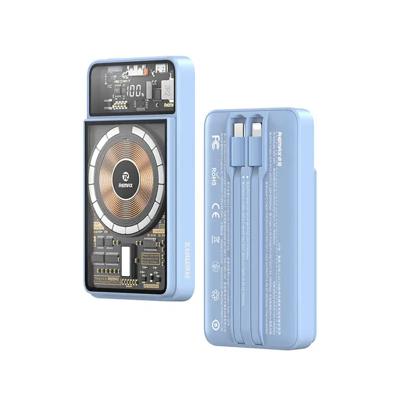 Power Bank Prenosiva Baterija Remax Phantom Series Rpp-580 PD 20w+qc 22.5w 10000mah Plavi