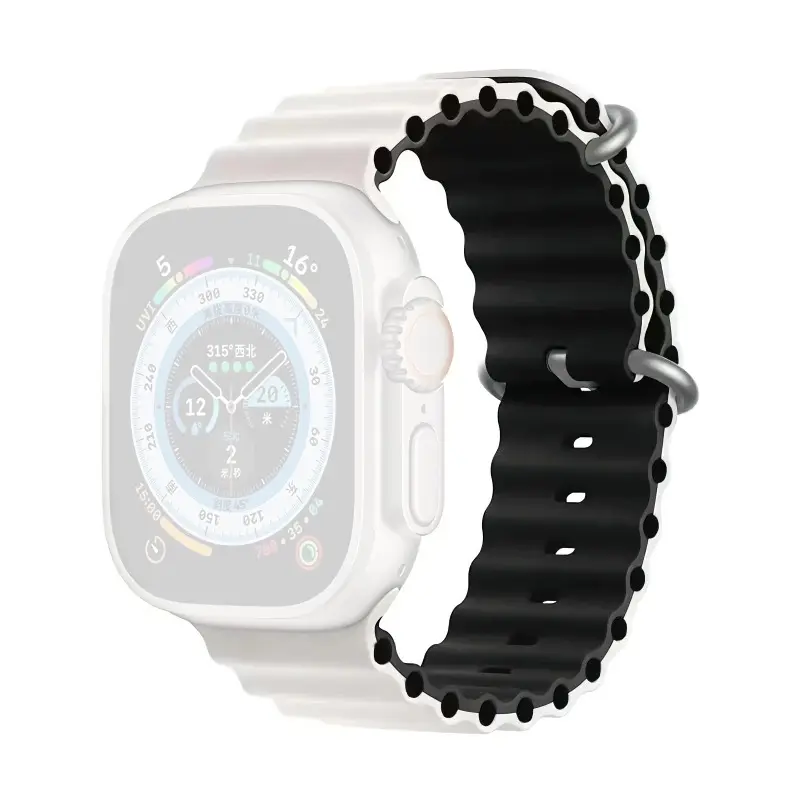 Narukvica Moye Smart Watch Ocean Strap 44/45/49mm White/black