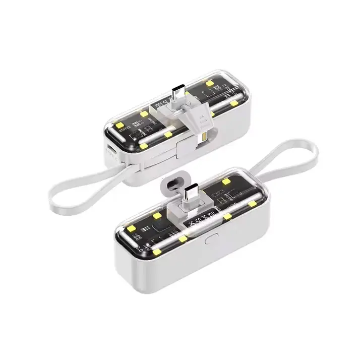Power Bank Prenosiva Baterija Privezak Oxpower 5000mah Type C Bela