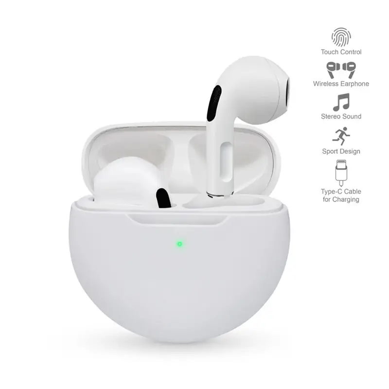 Bluetooth Slusalice Airpods T-phox Pro Bele HQ