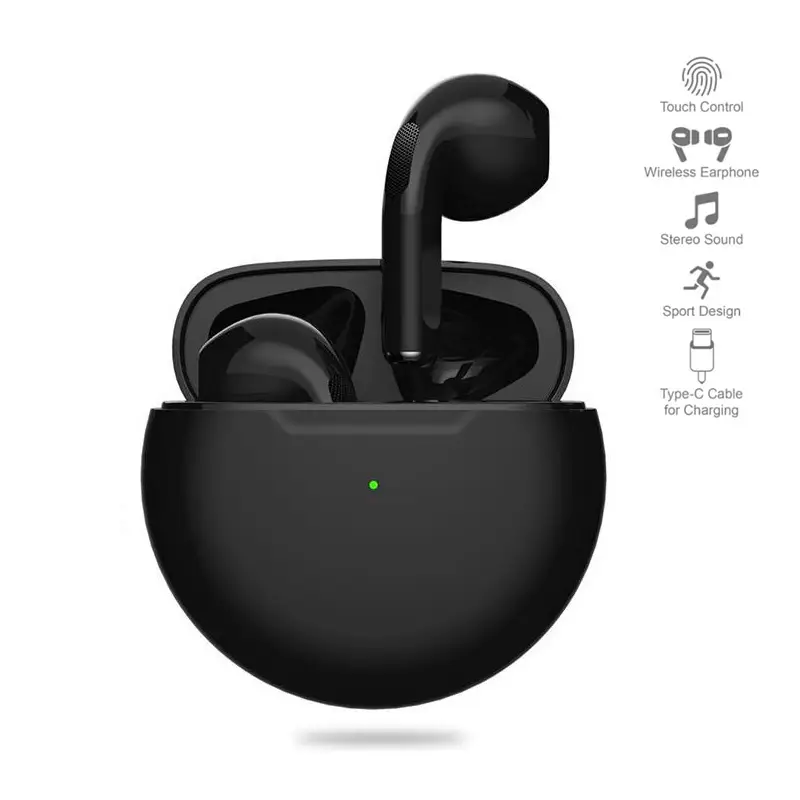 Bluetooth Slusalice Airpods T-phox Pro Crne HQ