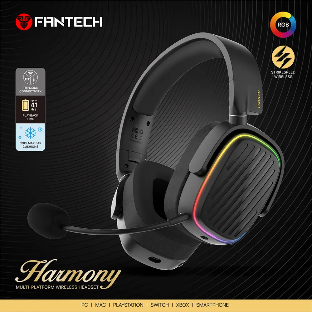 Bluetooth Slusalice Fantech WHG02 Harmony Crne