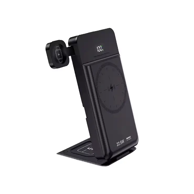 Power Bank Prenosiva Baterija Remax Rpp-d3 20w+22.5w Fast Charging 10000mah Magnetic 5U1 Crni