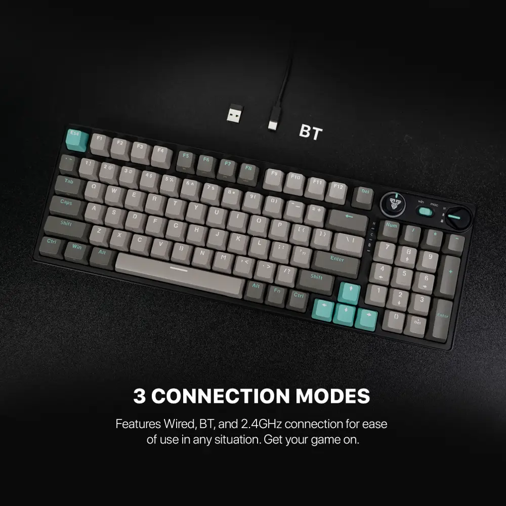 Tastatura Mehanicka Gaming Fantech MK914 RGB Atom PRO96 Wireless Saturn (red Switch)