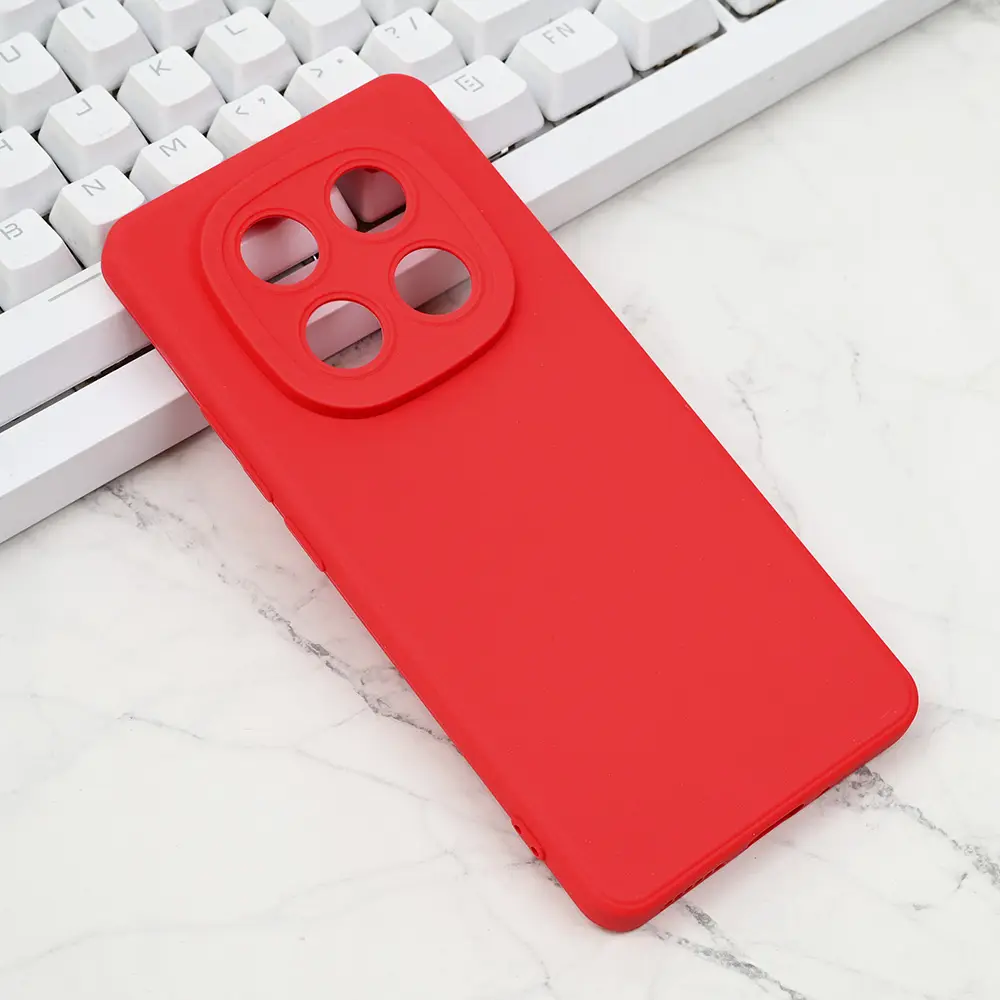 Torbica Silikon Pro Camera za Xiaomi Redmi Note 14 Pro 5G Crvena