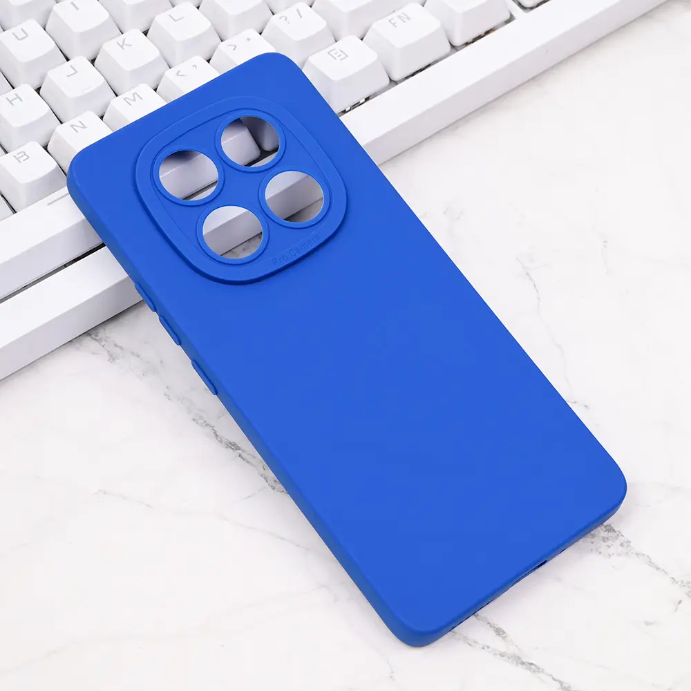 Torbica Silikon Pro Camera za Xiaomi Redmi Note 14 Pro 5G Plava