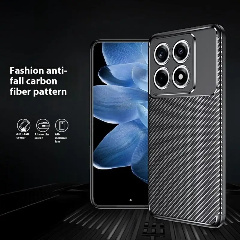 Torbica Defender Carbon za Xiaomi 14T Crna