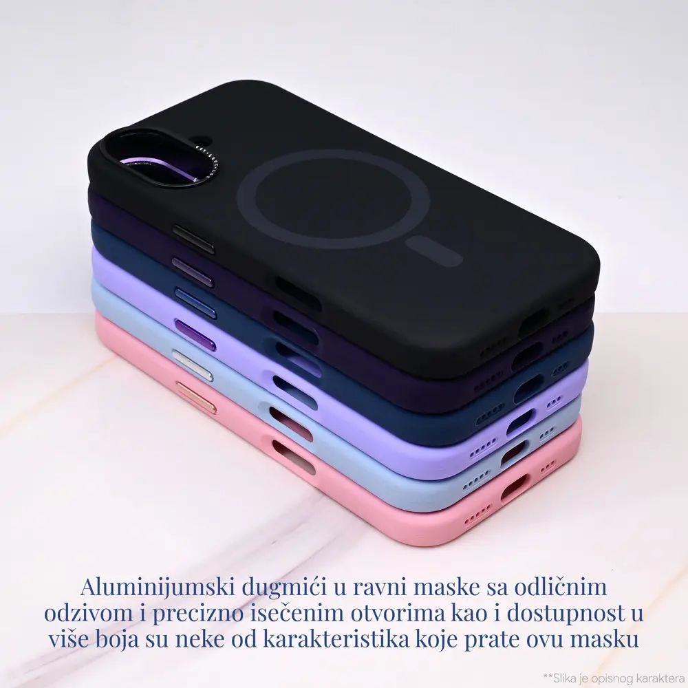 Torbica Magsafe Matte Color Iphone 16 Pro Max 6.9 Ljubicasta