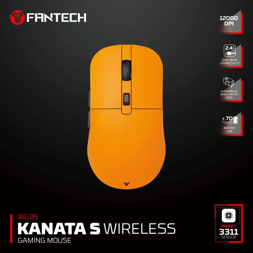 Mis Wireless Gaming Fantech WG9S Kanata S Zuti
