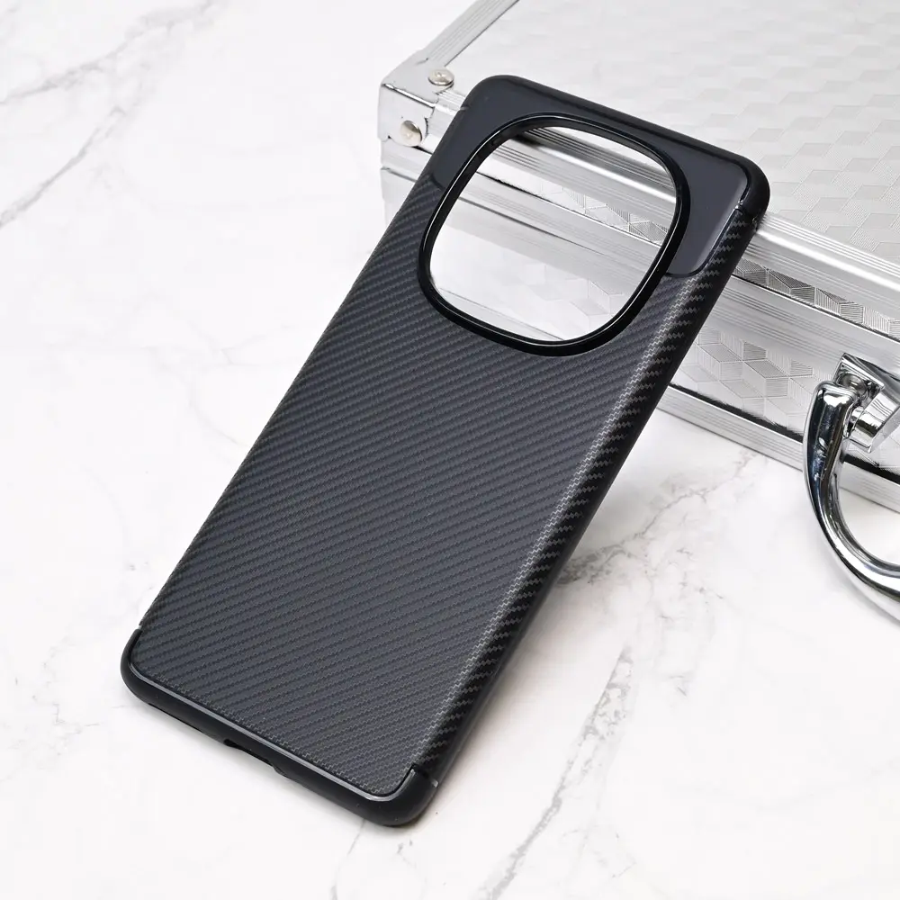 Torbica Defender Carbon za Xiaomi Redmi Note 14 Pro 5G (eu) Crna
