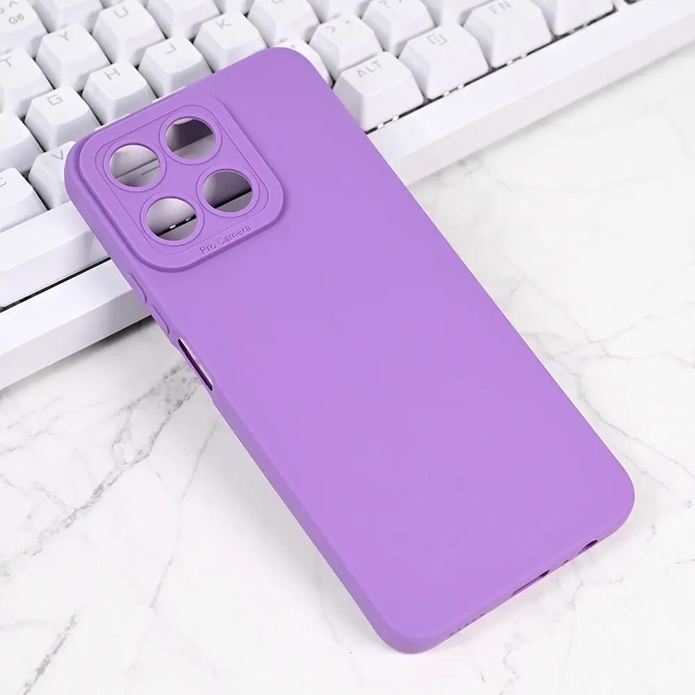 Torbica Silikon Pro Camera za Honor 200 Smart/honor X7C Ljubicasta