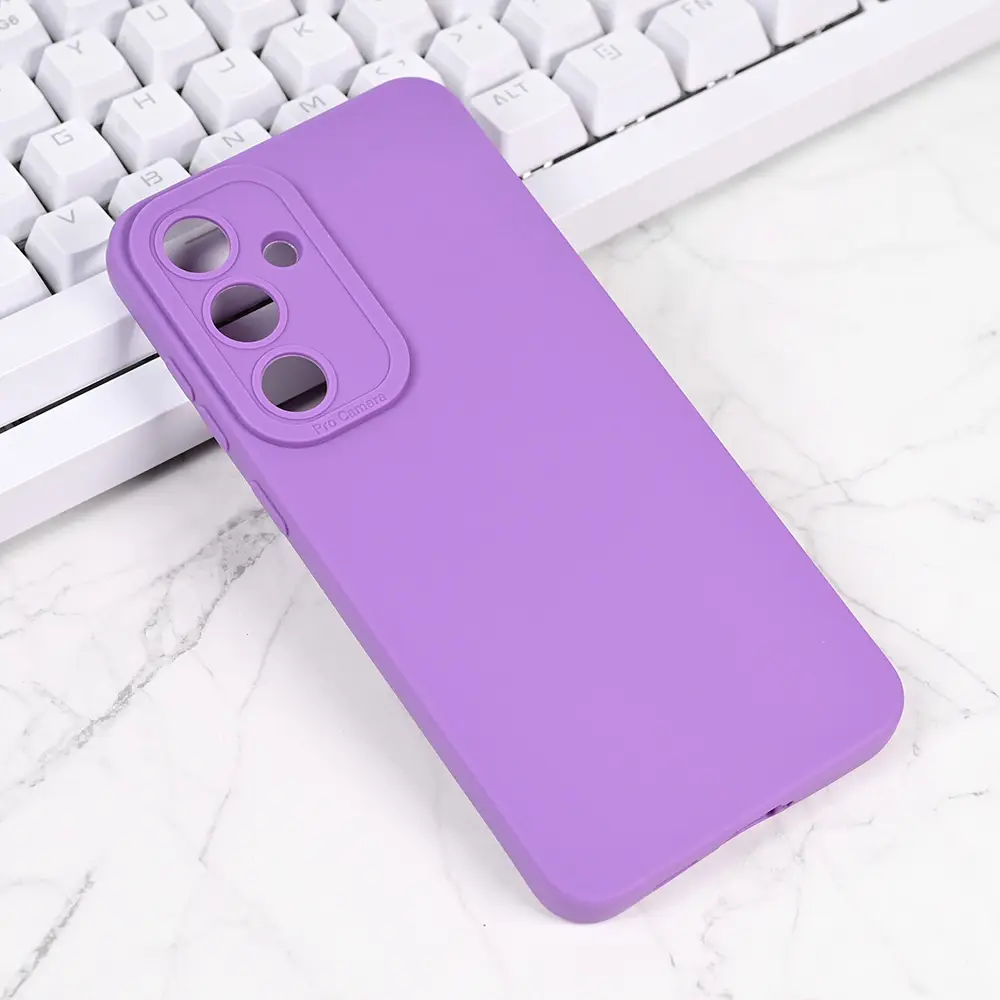 Torbica Silikon Pro Camera za Samsung S721B Galaxy S24 Fe Ljubicasta