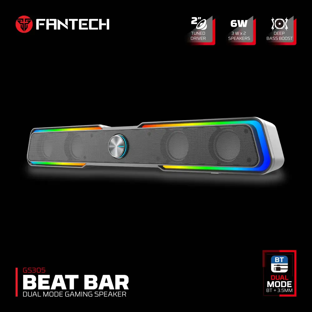 Bluetooth Zvucnik Fantech GS305 BEAT BAR Crni