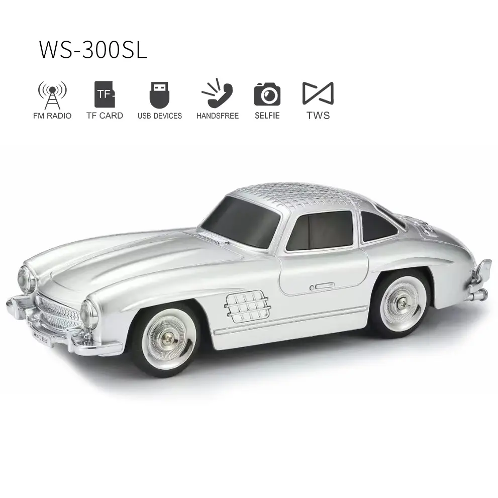 Bluetooth Zvucnik Ws-300sl Srebrni