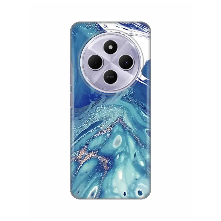 Torbica Silikonska Print za Xiaomi Redmi 14c/redmi A4 Blue Marble
