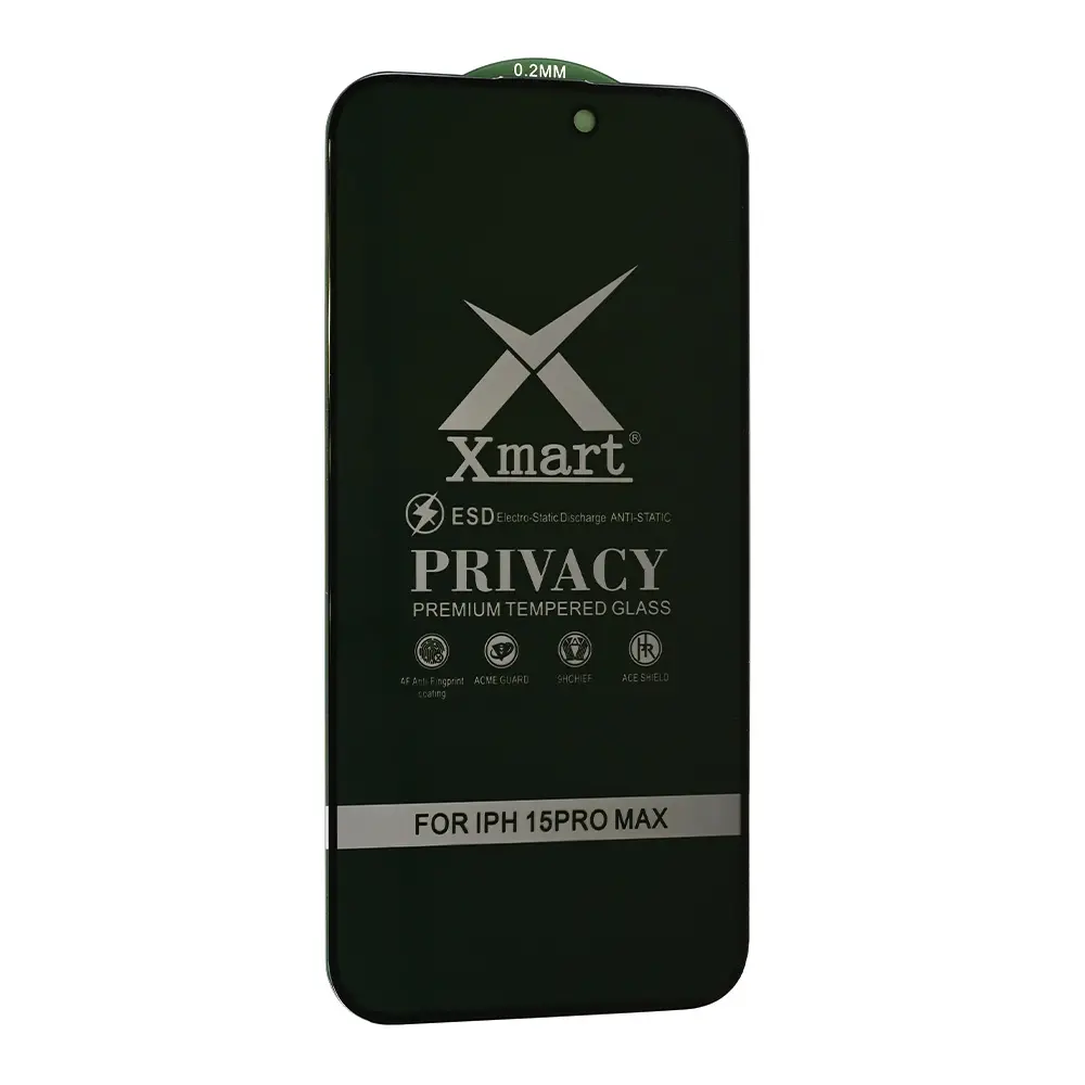 Zastitno Staklo Tempered Glass X Mart 9D Privacy za Iphone 15 Pro Max 6.7