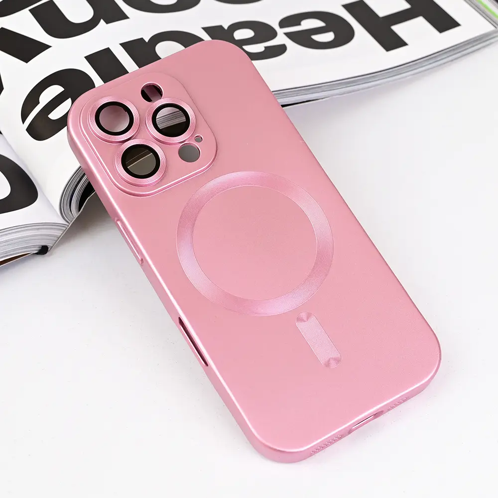 Torbica Magsafe Chrome za Iphone 16 Pro 6.3 Roze