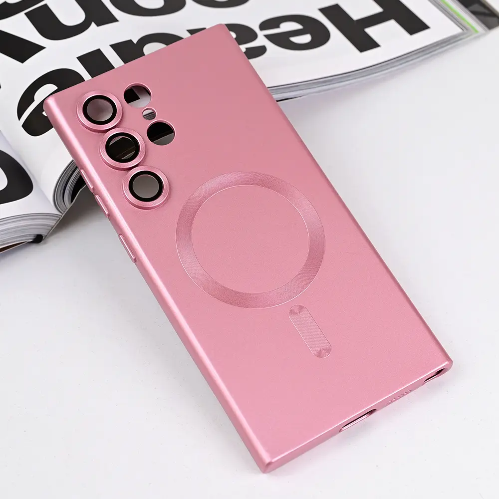 Torbica Magsafe Chrome za Samsung S928B Galaxy S24 Ultra Roze