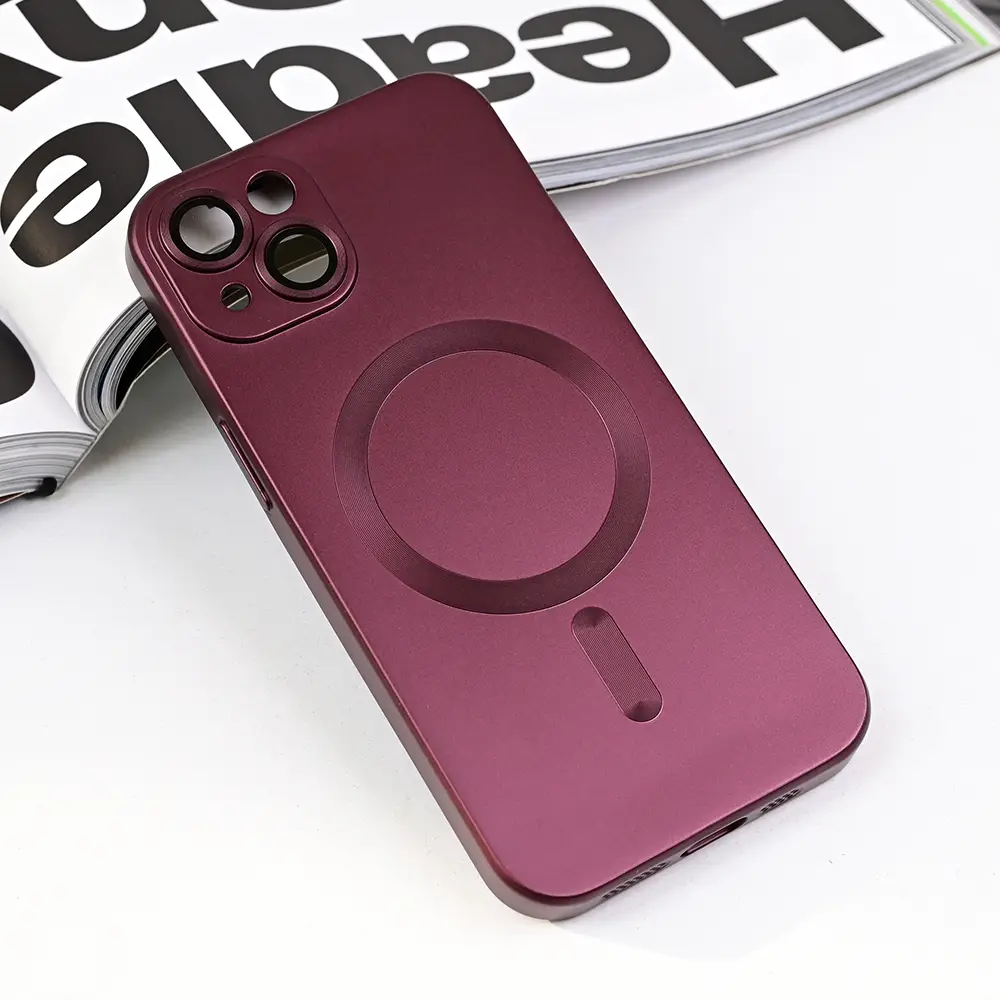 Torbica Magsafe Chrome za Iphone 13 6.1 Bordo