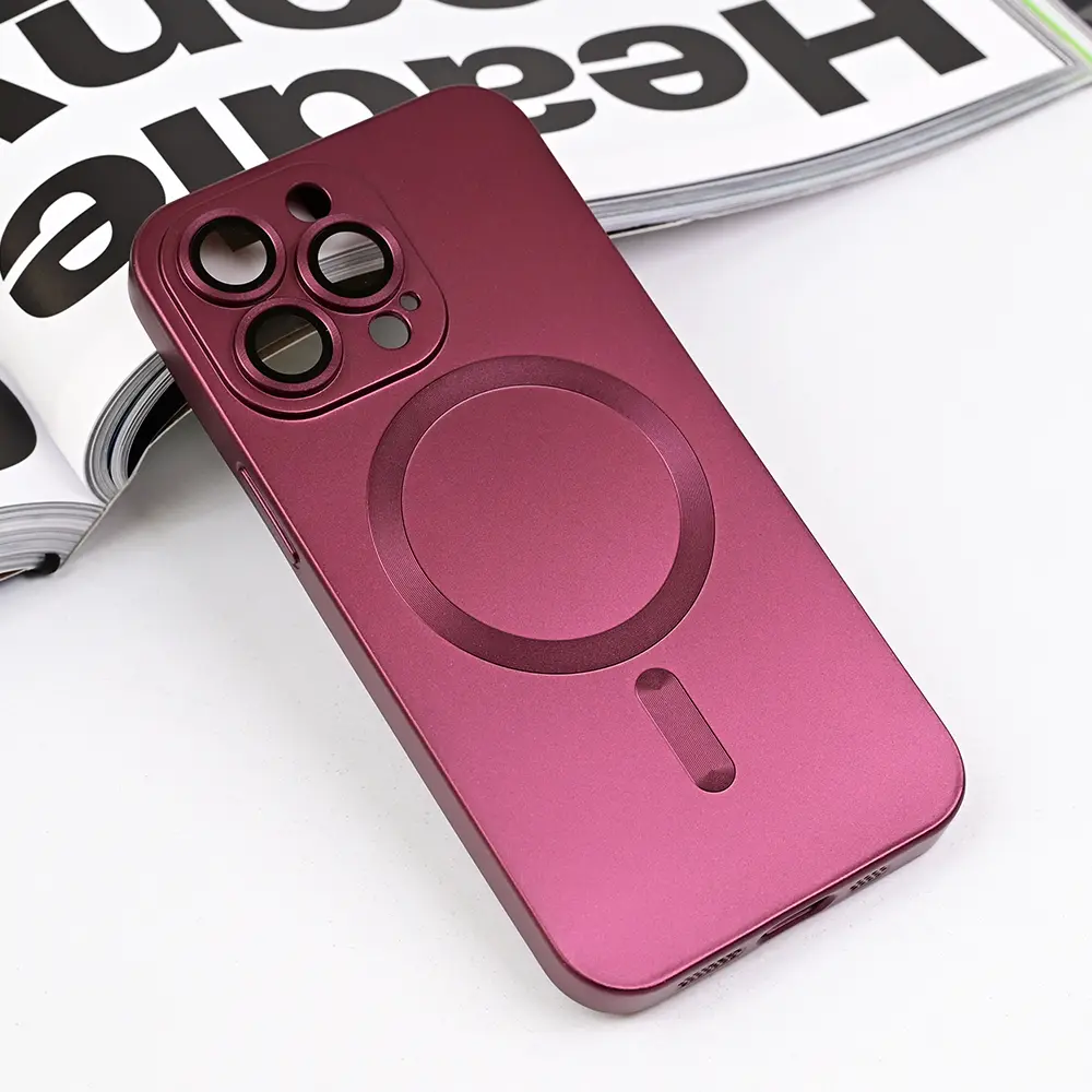 Torbica Magsafe Chrome za Iphone 13 Pro 6.1 Bordo