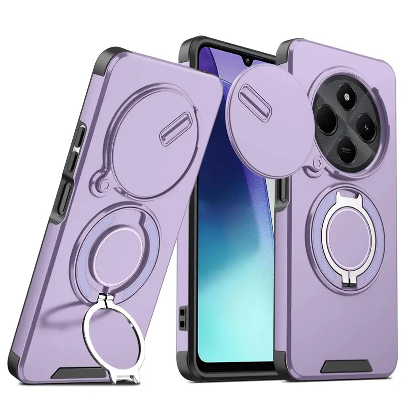 Torbica Camshield Ring Stand za Xiaomi Redmi 14c/redmi A4 Ljubicasta