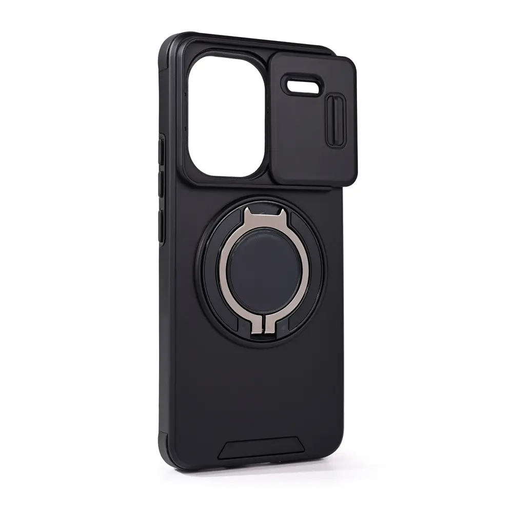 Torbica Camshield Ring Stand za Xiaomi Redmi Note 13 Pro Plus (eu) Crna
