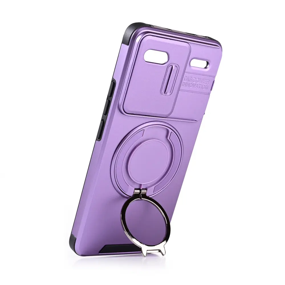 Torbica Camshield Ring Stand za Xiaomi Redmi Note 13 Pro Plus (eu) Ljubicasta