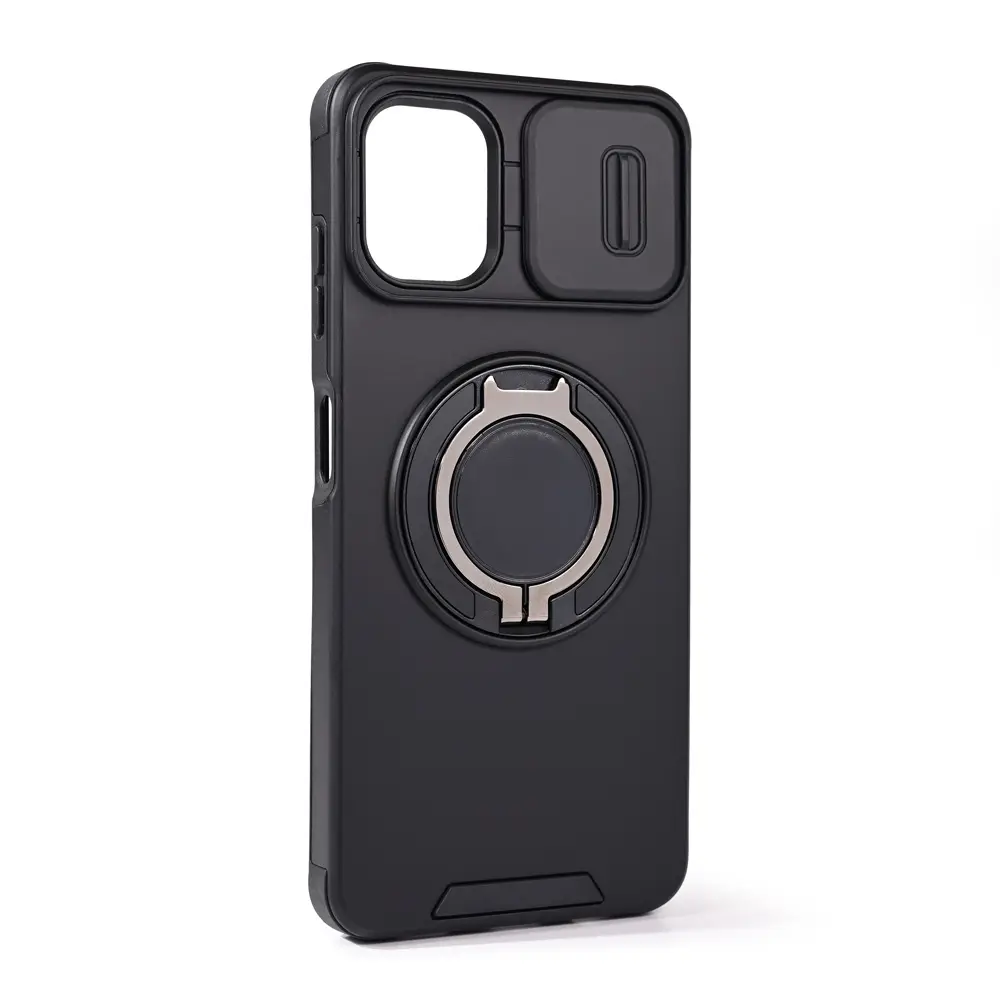 Torbica Camshield Ring Stand za Samsung A065F Galaxy A06 Crna