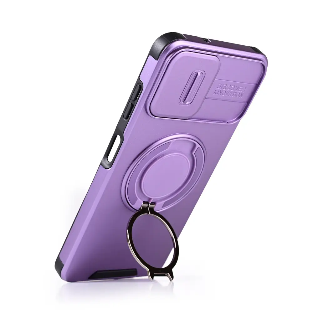 Torbica Camshield Ring Stand za Samsung A065F Galaxy A06 Ljubicasta