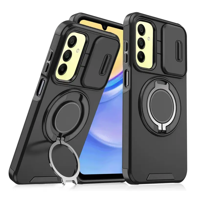 Torbica Camshield Ring Stand za Samsung A165F Galaxy A16 Crna