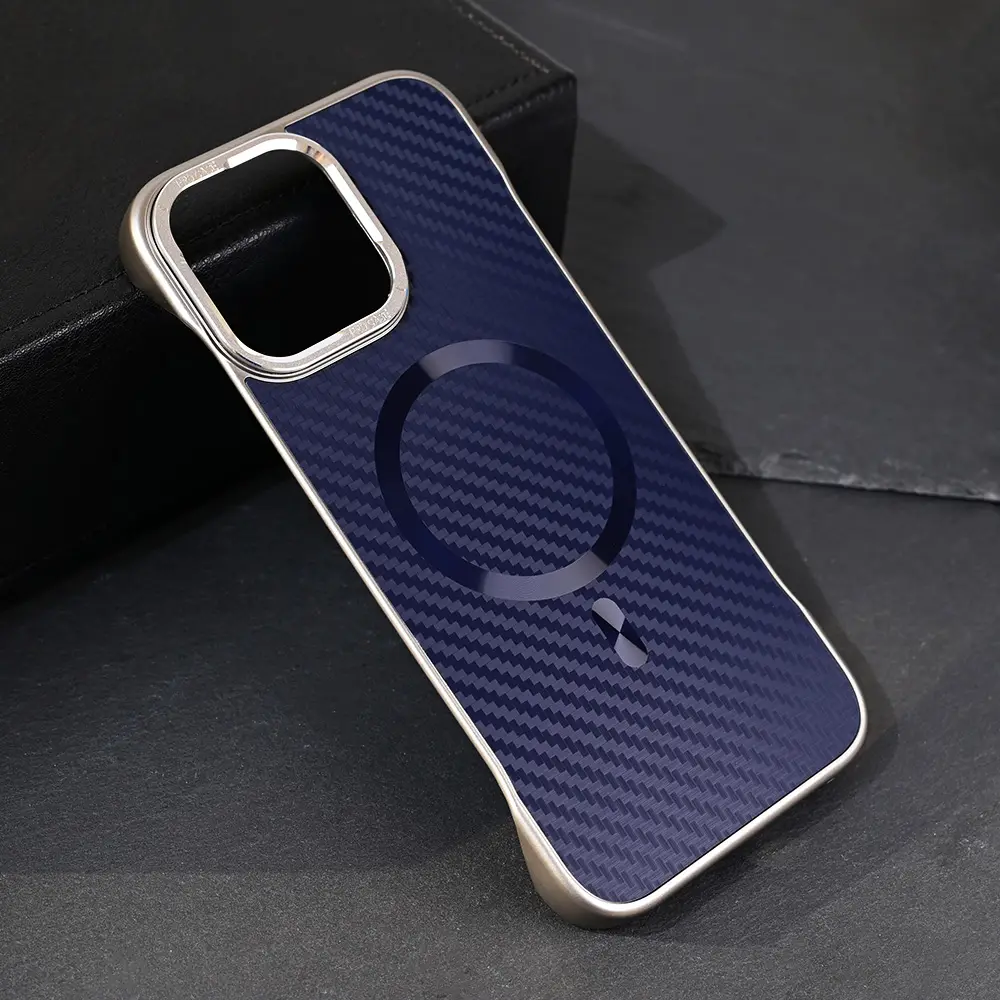 Torbica Magsafe Carbon za Iphone 16 Pro Max 6.9 Plava