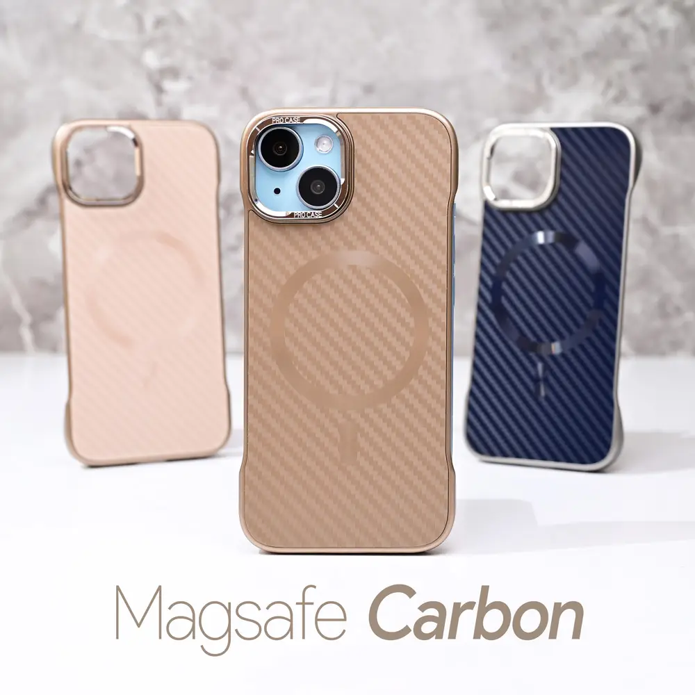 Torbica Magsafe Carbon za Iphone 13 6.1 Braon