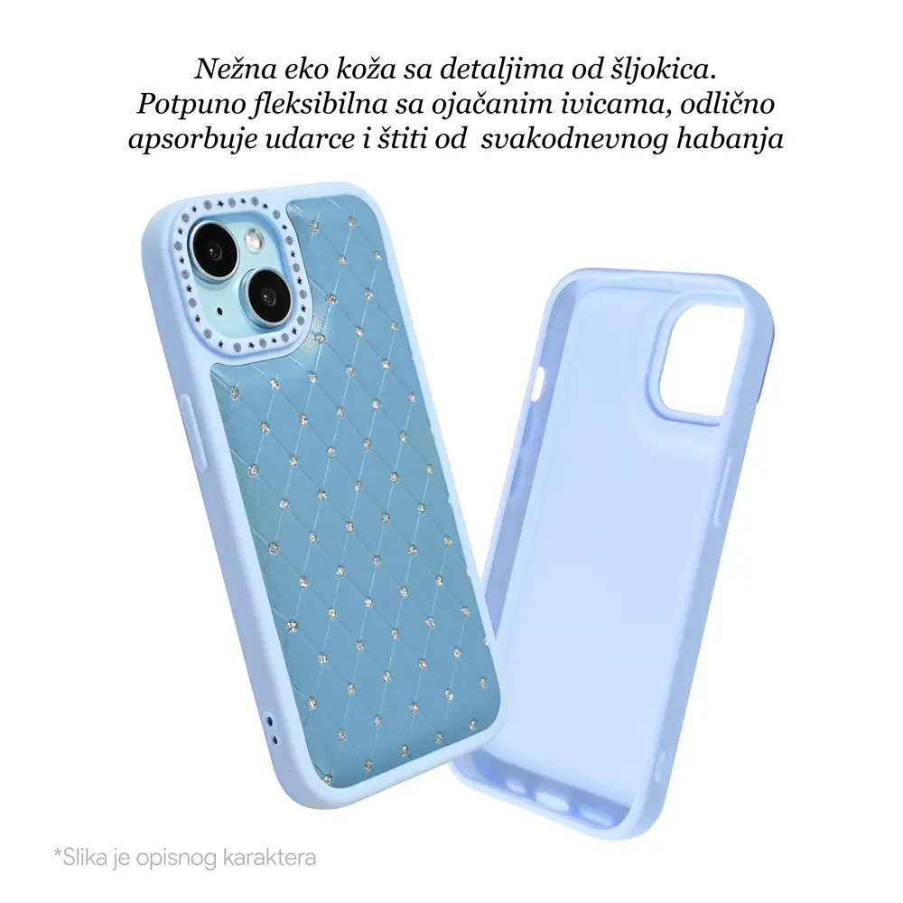Torbica Bling za Iphone 16 Pro 6.3 Plava