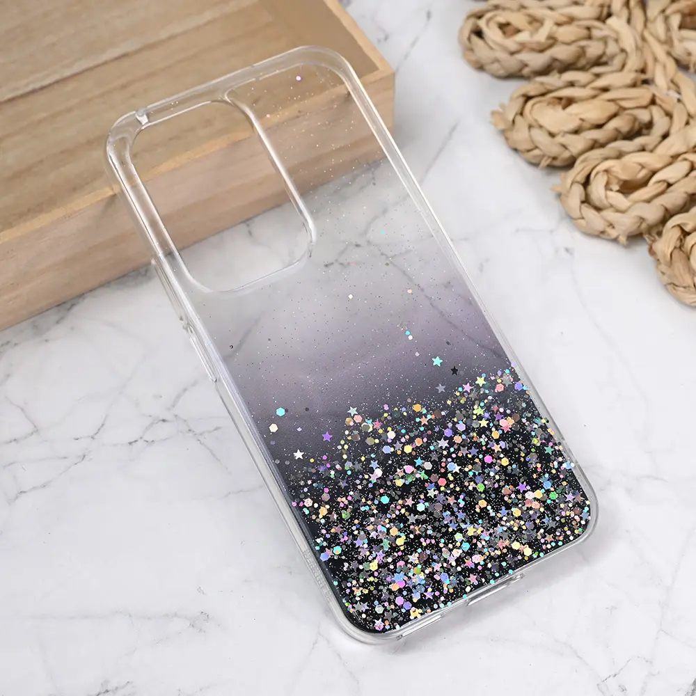 Torbica Silikonska Glitter za Honor 200 Lite Crna
