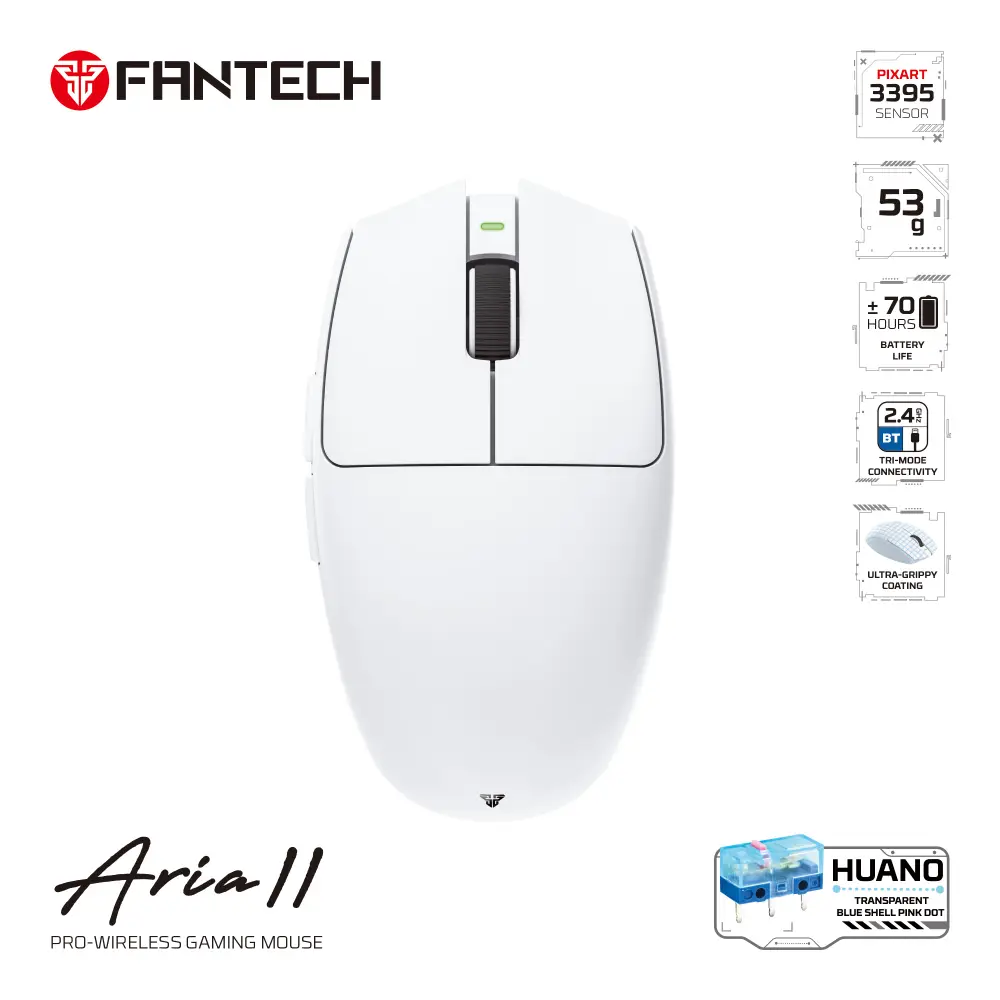 Mis Wireless Gaming Fantech XD7V2 Aria II Beli
