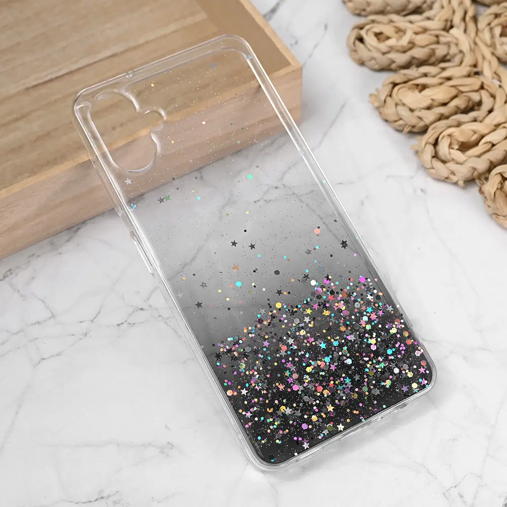 Torbica Silikonska Glitter za Samsung A065F Galaxy A06 5G Crna