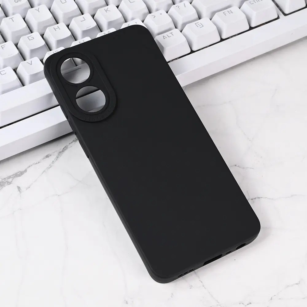 Torbica Silikon Pro Camera za Oppo A78 Crna