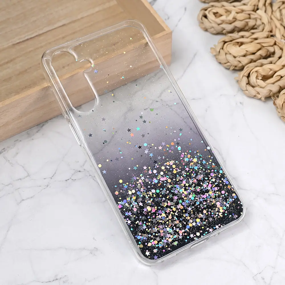 Torbica Silikonska Glitter za Samsung A165F Galaxy A16 5G Crna
