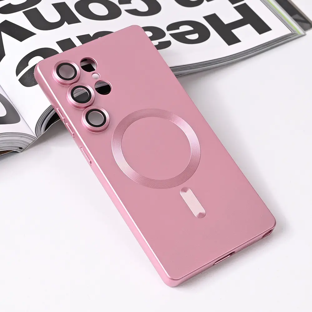 Torbica Magsafe Chrome za Samsung S938B Galaxy S25 Ultra Roze