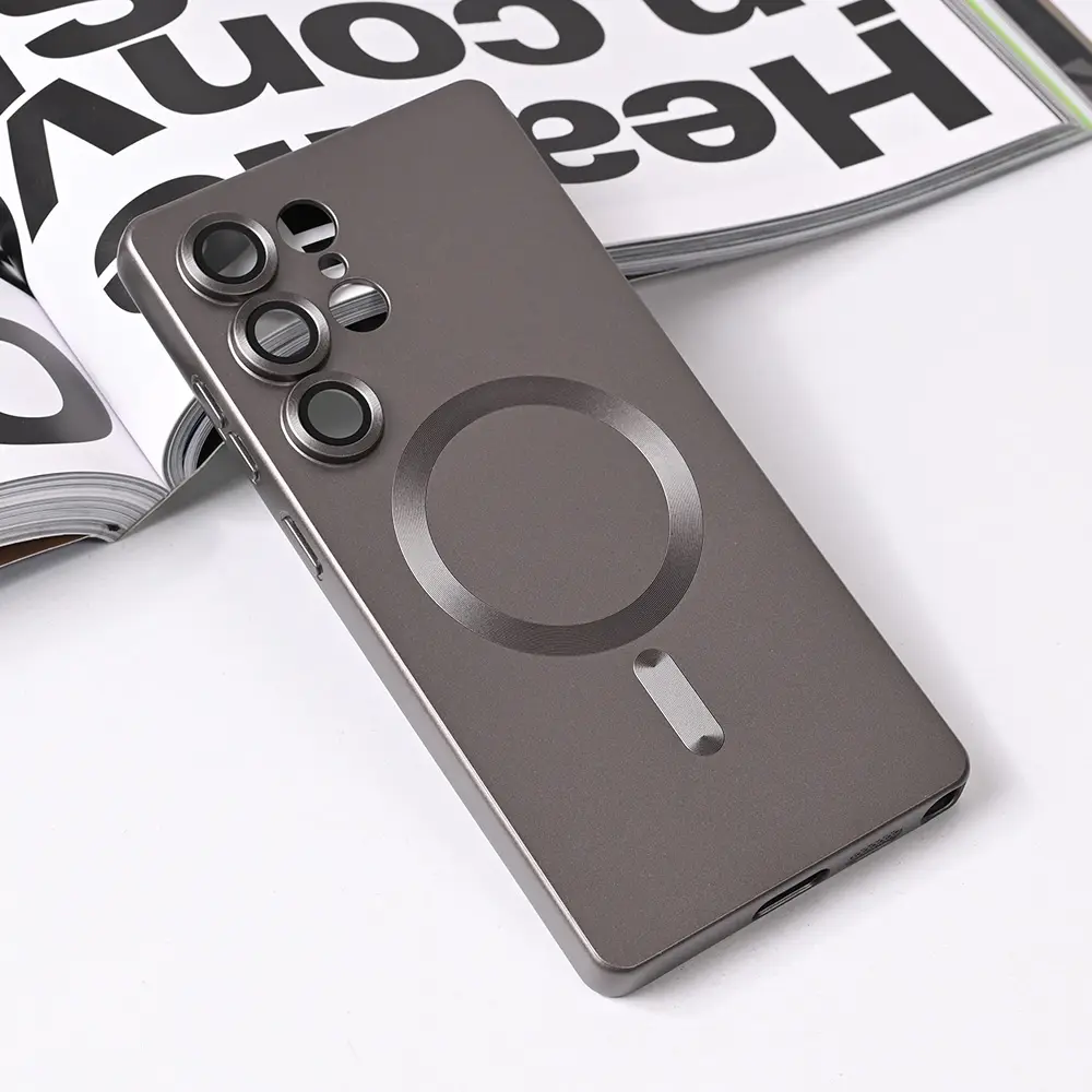 Torbica Magsafe Chrome za Samsung S938B Galaxy S25 Ultra Siva