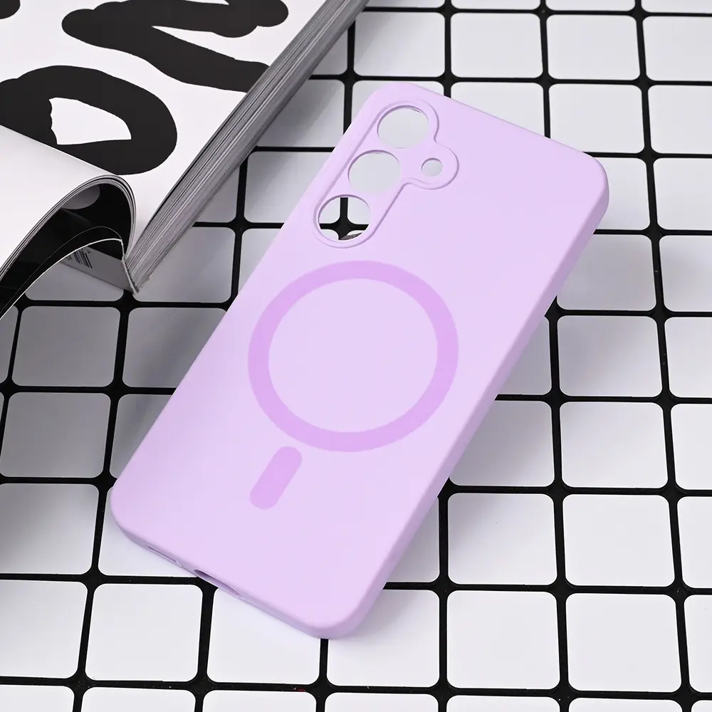 Torbica Magsafe Pure Color za Samsung S921B Galaxy S24 Lila